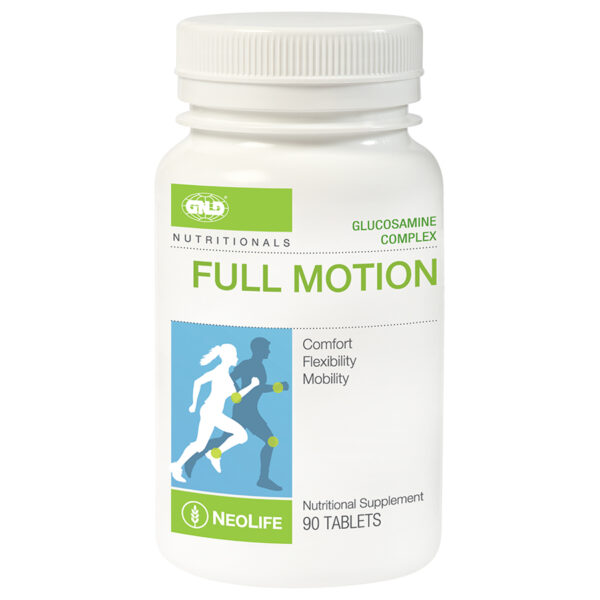 Full Motion NeoLife – Supplément de Glucosamine Glucosamine avec des herbes, des phytonutriments et des minéraux pour aider à favoriser le confort et la flexibilité des articulations. Soutient la fonction articulaire saine et régénère le cartilage perdu ou endommagé. Augmente la capacité anti-inflammatoire naturelle du corps. Les douleurs articulaires sont la cause la plus fréquente d'incapacité physique chez les adultes, affectant à la fois la qualité de vie et les finances. Elle affecte plus de la moitié de la population de 65 ans ou plus. La glucosamine est un sucre aminé qui existe naturellement dans notre corps. C'est le bloc de construction des molécules qui donne la structure et la résilience au cartilage et il est essentiel pour la fonction et l'intégrité des articulations. La glucosamine s'est avérée efficace pour réduire la douleur et les autres symptômes associés aux douleurs articulaires et pour stimuler la régénération du cartilage articulaire. * Pourquoi un supplément de glucosamine? ■ Favorisez des articulations saines et confortables. La glucosamine est la pierre angulaire du protéoglycane, l'un des principaux composants structurels du cartilage. Des études montrent que la glucosamine stimule les cellules du cartilage (chondrocytes) à produire des protéoglycanes, normalisant ainsi le métabolisme du cartilage et le maintenant en bonne santé. ■ Ralentissez la dégradation du cartilage. Des études ont montré que la glucosamine peut inhiber l'activité des enzymes responsables de la dégradation du cartilage. La glucosamine peut également favoriser une inflammation saine. ■ Aide à construire, réparer et régénérer le cartilage. Des études ont montré que la glucosamine peut stimuler les chondrocytes à commencer à produire une nouvelle matrice cartilagineuse saine. Il a été démontré que la glucosamine stimule la régénération des lésions cartilagineuses induites expérimentalement. ■ Réduisez la douleur et les autres symptômes courants. Des études montrent que la sensibilité articulaire et la restriction des mouvements s'améliorent également avec la supplémentation en glucosamine, alors que la glucosamine seule ne produit pas la réduction spectaculaire immédiate de la douleur associée aux analgésiques en vente libre et aux anti-inflammatoires, sa capacité réduire la douleur est constant et augmente tout au long de son utilisation, conduisant à une amélioration à long terme. ■ La glucosamine est rapidement et efficacement absorbée par le tractus intestinal et est rapidement incorporée dans le cartilage articulaire. Des études utilisant de la glucosamine étiquetée pour permettre aux scientifiques de suivre le composé à travers les corps du sujet, ont révélé que la glucosamine se déplaçait effectivement vers les articulations et s’incorporait au cartilage pour aider à stimuler la croissance du nouveau cartilage.