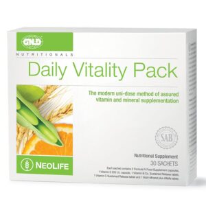 Daily Vitality Pack NeoLife Peut donc être utilisé pour les éléments suivants : Douleurs à la poitrine et à la taille Arthrite.
