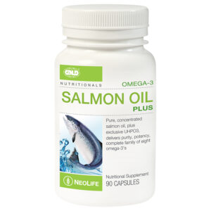 Omega-3 Salmon Oil Plus Arrêtez les crampes, la dépression, la rétention d'eau, les sautes d'humeur, les problèmes de sommeil, etc.