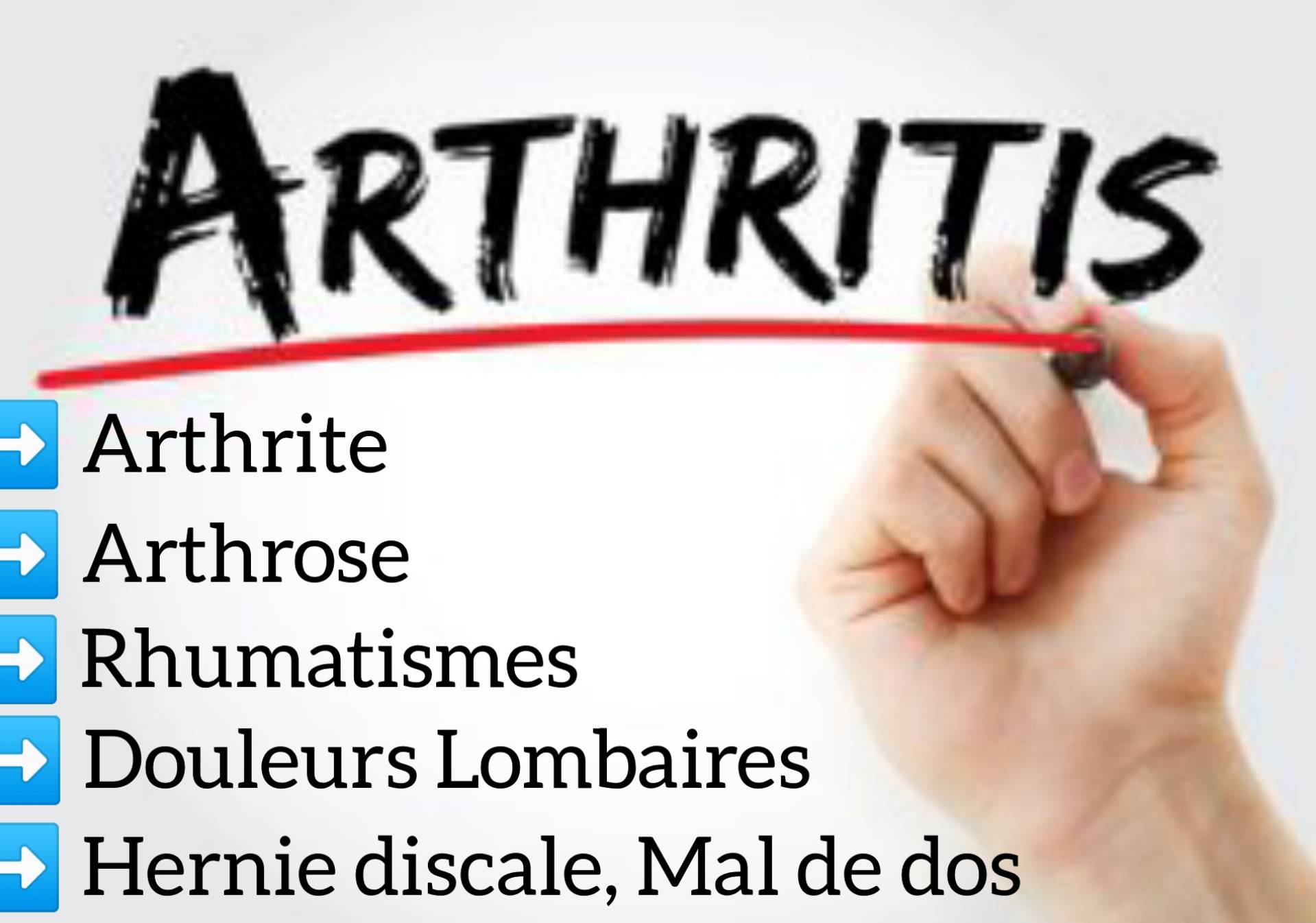 Arthrite, Arthrose, Polyarthrite rhumatoïde Traitement GNLD
